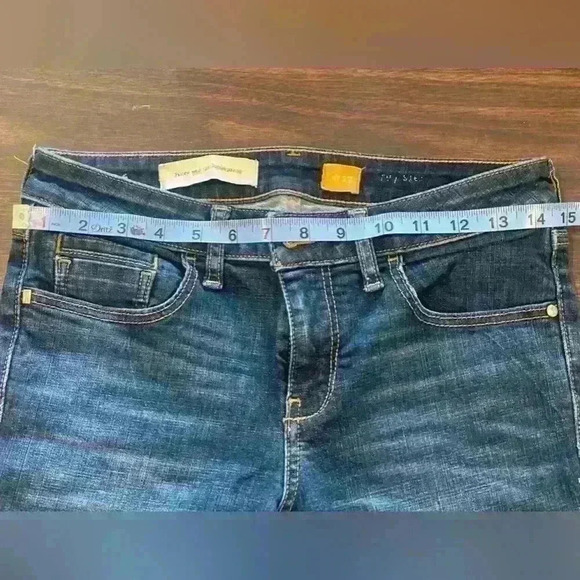 Anthropologie Pilcro and the Letterpress Hi-Rise Denim Shorts Size 27 - Picture 7 of 10